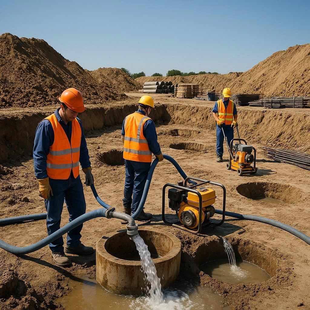 Глубинное водопонижение скважинами в Кашире